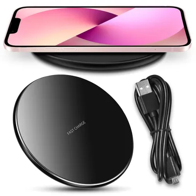 Produktbild von QI Wireless Ladegerät für Apple iPhone 17 16 16e 15 Pro Max schnell Ladestation