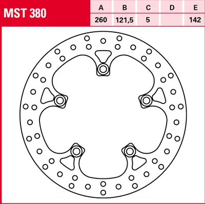 Produktbild von TRW Bremsscheibe Allround starr MST380 AN400 Burgman WVBW
