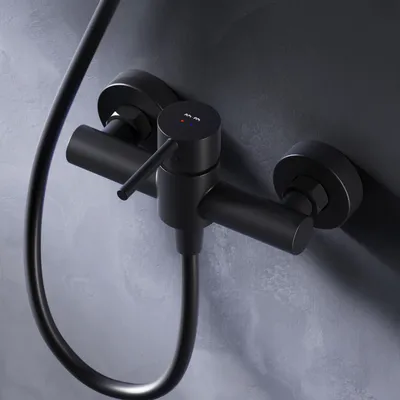 Produktbild von AM.PM Duscharmatur Einhebel Brausebatterie Schwarz Armatur Mischbatterie Brausearmatur Brausebatterie Wasserhahn Bad Mischbatterie Dusche