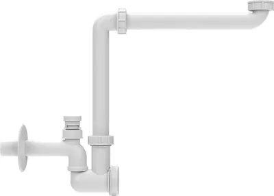 Produktbild von HL Hutterer & Lechner HL137N-BV/30, Waschtisch-Raumsparsiphon, DN32x5/4", mit Belüftungsventil, 1 Stk.