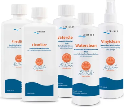 Immagine prodotto di Set iniziale per letto ad acqua doppio - 2x riempimento iniziale - 2x balsamo - 1x cura del vinile