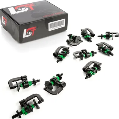 Produktbild von 10x Micro-Drip-System rotierend Sprühregner mit Halter 16mm Bewässerungssystem