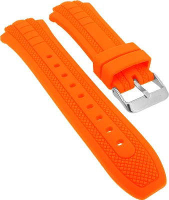 Produktbild von Calypso → Uhrenarmband in orange Kautschuk Schließe silbern → K5761/5