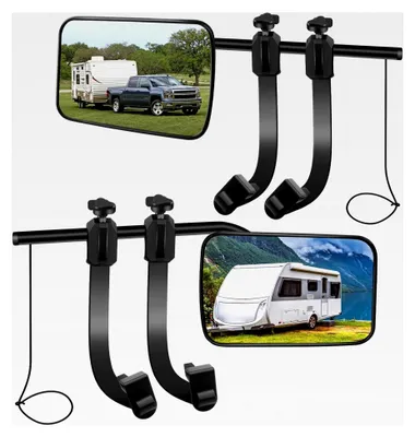 Produktbild von Wohnwagenspiegel, 12x19 cm Universal Caravan Spiegel, 2 Stück, für alle gängigen Fahrzeugtypen, rechts & links
