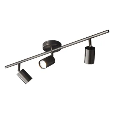 Produktbild von Moderne 3-flammige LED-Aufputzstrahler aus Vollkupfer, schwarz, für Wohnzimmerwand, inkl. 3-farbiger Lichtquelle, dekorativ & langlebig