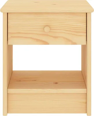 Obrázek produktu pro vidaXL Noční stolek Nature 35x30x40 cm Masivní borovicové dřevo