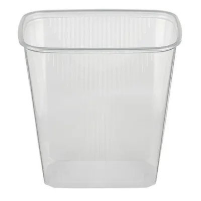 Produktbild von Verpackungsbecher, PP eckig 500 ml 10,1 cm x 8,1 cm x 10,8 cm transparent