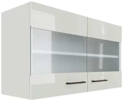 Produktbild von FlexWell Küchenoberschrank in Lichtgrau glänzend
