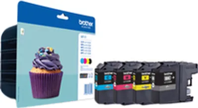 Produktbild von Brother LC123VALBPDR Tintenstrahl Tintenpatrone - Schwarz, Cyan, Magenta, Gelb - Original - 4er Pack - Tintenstrahl - 4er Pack