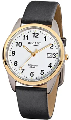 Produktbild von Regent F 687 1310.91.19 Herren-Armbanduhr, Leder-Armband