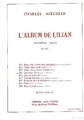 Produktbild von Les yeux clairs pour flûte et piano