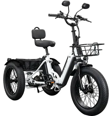 Produktbild von Remington R100 E Bike Dreirad 20 Zoll Elektrodreirad Pedelec City mit tiefem Einstieg klappbar weiß
