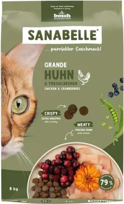 Produktbild von Katzenfutter trocken Sanabelle Grande Huhn 8 kg für große Rassen