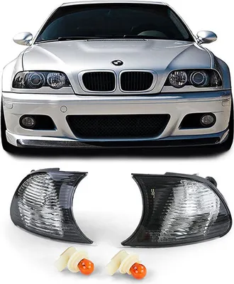 Produktbild von Blinker Schwarz Smoke Kristall Optik passend für BMW 3er E46 Coupe Cabrio 99-01