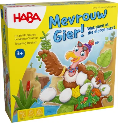 Productafbeelding van Haba bordspel "Frau Geier" - een spannend gezelschapsspel voor kinderen