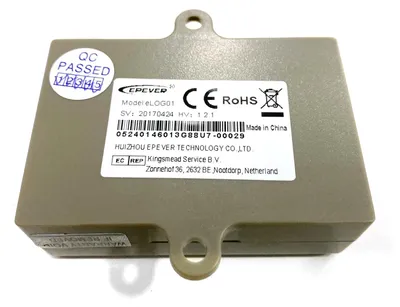 Imagen del producto de Accesorios para reguladores de carga EPEVER®: Adaptador WiFi de 2.4G con conector RJ45 D, compatible con reguladores de carga MPPT y PWM. IVA 0%.