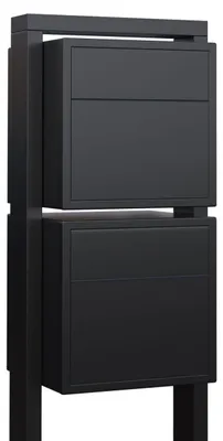 Produktbild von Briefkastenanlage Soprano for Two in Schwarz