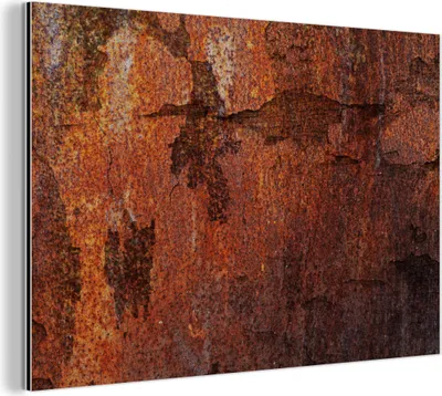 Obrázok produktu pre Nástenná dekorácia Kovový kovový obraz Wall Art 120x80cm Retro - hrdza - železo Muchowow Hliníkové obrazy