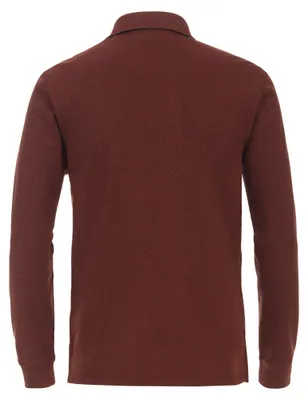 Produktbild von Casa Moda - Herren Polo-Shirt Langarm (403478000), Größe:L, Farbe:Orange (490)