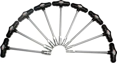 Produktbild von SWV 17801 Steckschlüssel Sortiment T-Griff 6-14mm 9 Teilig