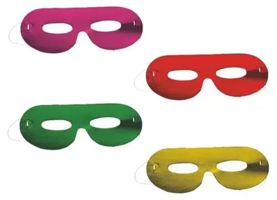 Zdjęcie produktu dla Papstar Gesichtsmasken metallic sort.