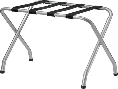 Produktbild von Kofferständer LUGGAGE Kofferablage Kofferbock, Metall in grau lackiert, klappbar