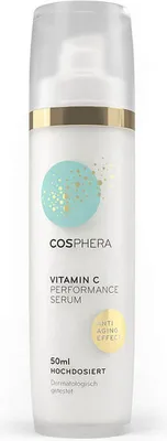 Obrázek produktu pro Cosphera Vitamin C Performance Serum | 50 ml | s kyselinou hyaluronovou, aquaxylem a bioflavonoidy | veganské