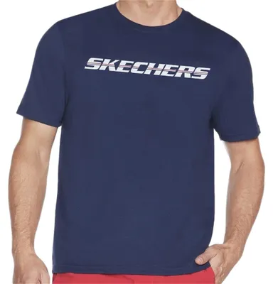 Produktbild von Skechers Strikethrough Herren T-Shirt Navy TS72-NVY Größe M
