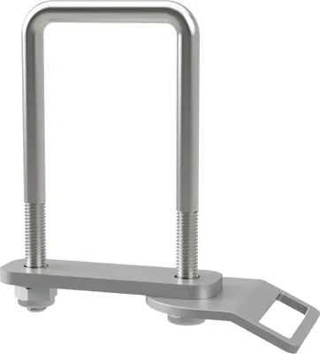 Obrázok produktu pre U-skrutka M10 s upínacou doskou, upevňovacím okom a maticami príves pozinkované SUPROD, M10, LW=61, LH=130 mm