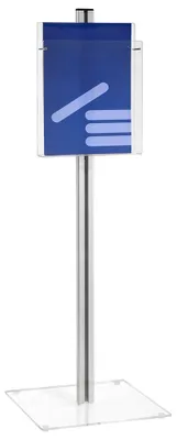 Produktbild von Bodenprospektständer DIN A4 Hoch mit einem Fach - Zeigis® / Bodenprospekthalter