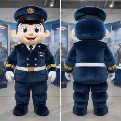 Produktbild von Kobaltblauer MASTICOT gepolsterter Matrose-Soldat-Maskottchen