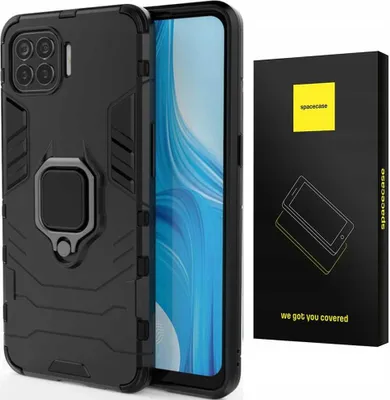 Zdjęcie produktu dla Etui ochronne SPACECASE X-ring do Oppo Reno 4 Lite Czarny