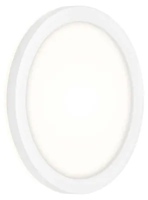 Image de BRILONER FRANKFURT Applique murale LED d'extérieur, IP44 Protection contre les projections d'eau, effet rétroéclairé, lumière blanche neutre, blanc, 21 x 2,8 cm