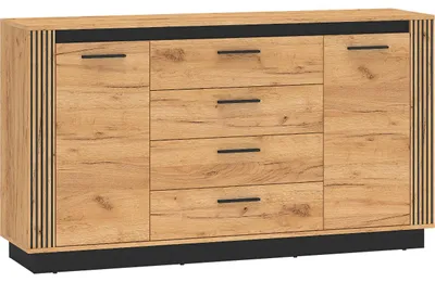 Obrázek produktu pro Komoda URSA 06 dub craft zlatý + černá