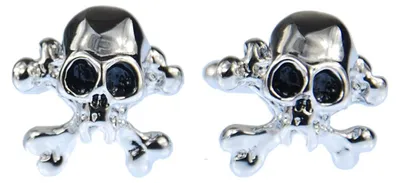 Produktbild von Totenkopf Manschettenknöpfe Miniblings Knöpfe + Box Skull Schädel Halloween silb