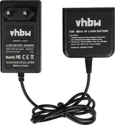 Produktbild von vhbw Ladegerät kompatibel mit Metabo R 12-18 BT, R 12-18, BS 14.4 LTX Impuls 6.02143.61, HJA 14.4-18, BSA 14.4-18 LED Werkzeug Li-Ion-Akkus, 14,4 V