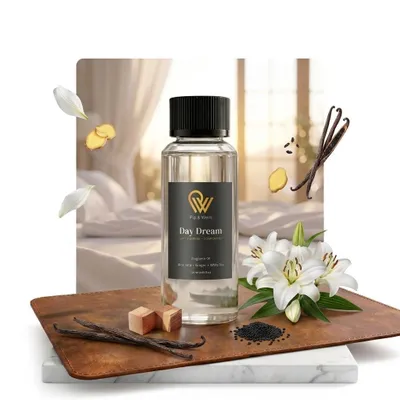Produktbild von Pip & Wells® Day Dream Luxus Diffuser Ätherische Öle – 120ml | 100% Natürliche Duftöle Diffuser mit Mehrere Inhaltsstoffen für Wasserlose Diffusor