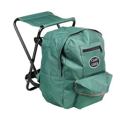 Produktbild von AS Angelhocker 30x23x46 cm mit Angelrucksack 26x18x42 cm Angel Hocker Angeltasche AS