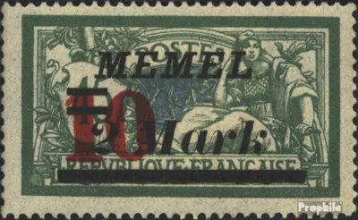 Produktbild von Briefmarken Memelgebiet 1923 Mi 121 mit Falz Aushilfsausgabe