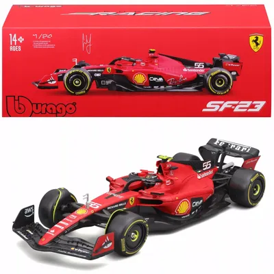 Zdjęcie produktu dla BOLID F1 Ferrari SF-23 2023 #55 CARLOS SAINZ 1:24 MODEL BBURAGO 18-26808