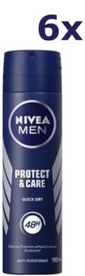 Produktbild von 6x Nivea Deospray Men – Protect & Care 150 ml