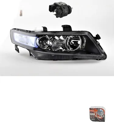 Zdjęcie produktu dla Reflektory + żarówki Osram Night Breaker Laser, pasujące do Hondy Accord, numery części: 33130SJKJ01, 33101SEAG53, 33101SEAG51, 33101SEAG52.
Johns