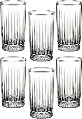 Immagine prodotto di Hermia Concept, TR5068GCL, set di bicchieri (6 pezzi), 100% VETRO, trasparente, 6,5 x 6,5 x 12,5 cm