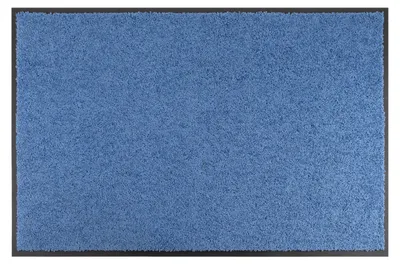 Produktbild von Schmutzfangmatte ZANZI 60x180cm Blau robuste Türmatte aus Recyclingmaterial, Größen