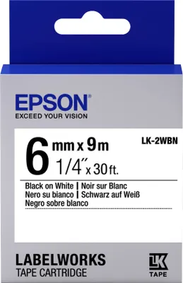 Image de Epson LK-2WBN ruban d'étiquette