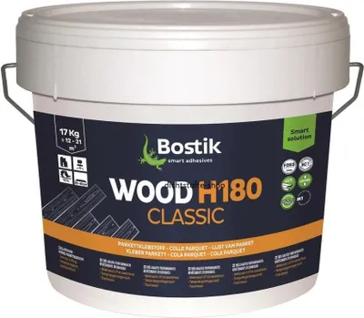 Produktbild von Bostik Wood H180 Classic Hybrid Holz Parkett Kleber Klebstoff 17kg Eimer