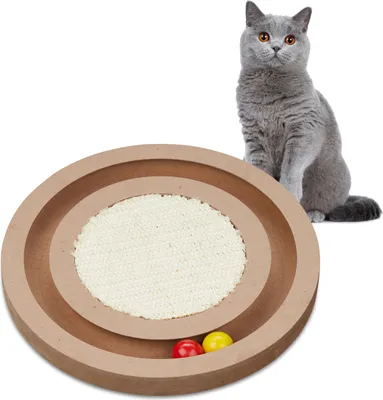 Produktbild von relaxdays Katzen Kratzbrett mit Sisal-Teppich