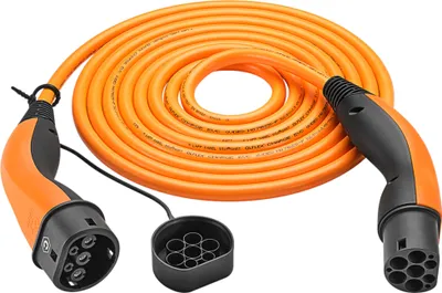 Produktbild von Selbstaufrollendes Ladekabel Typ 2, bis zu 7,4 kW, 5 m, orange (5555935014) 32 A, 1-phasig, zum Laden von Hybrid- und Elektroautos mit Typ-2-Anschluss