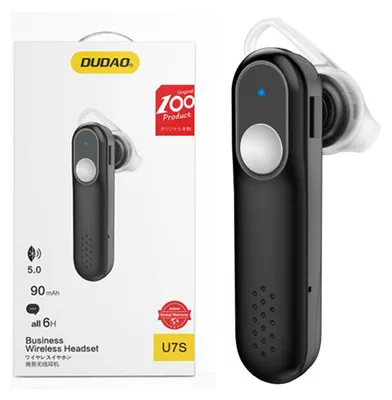 Image de Dudao Casque sans fil Bluetooth 5.0 pour voiture Noir (U7S Black)