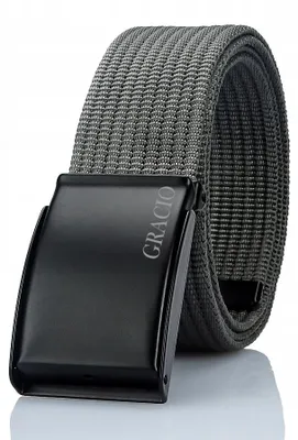 Produktbild von Gracio Herren Stoffgürtel Grau Länge 150cm